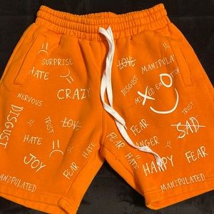 Mixed emotion brand shorts in size medium